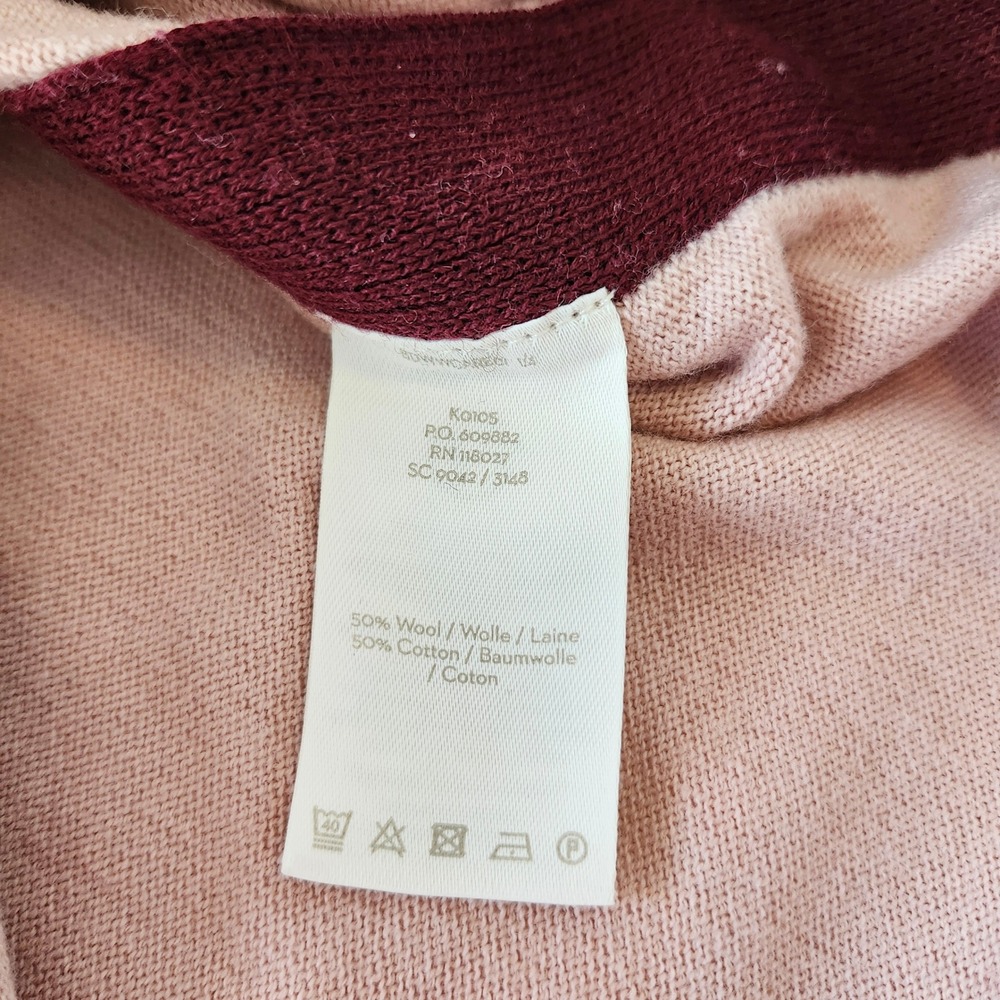 Boden Womens XS Blush Rose Pink Long Sleeve Knit Sweater Top Wool Cotton - Picture 5 of 6